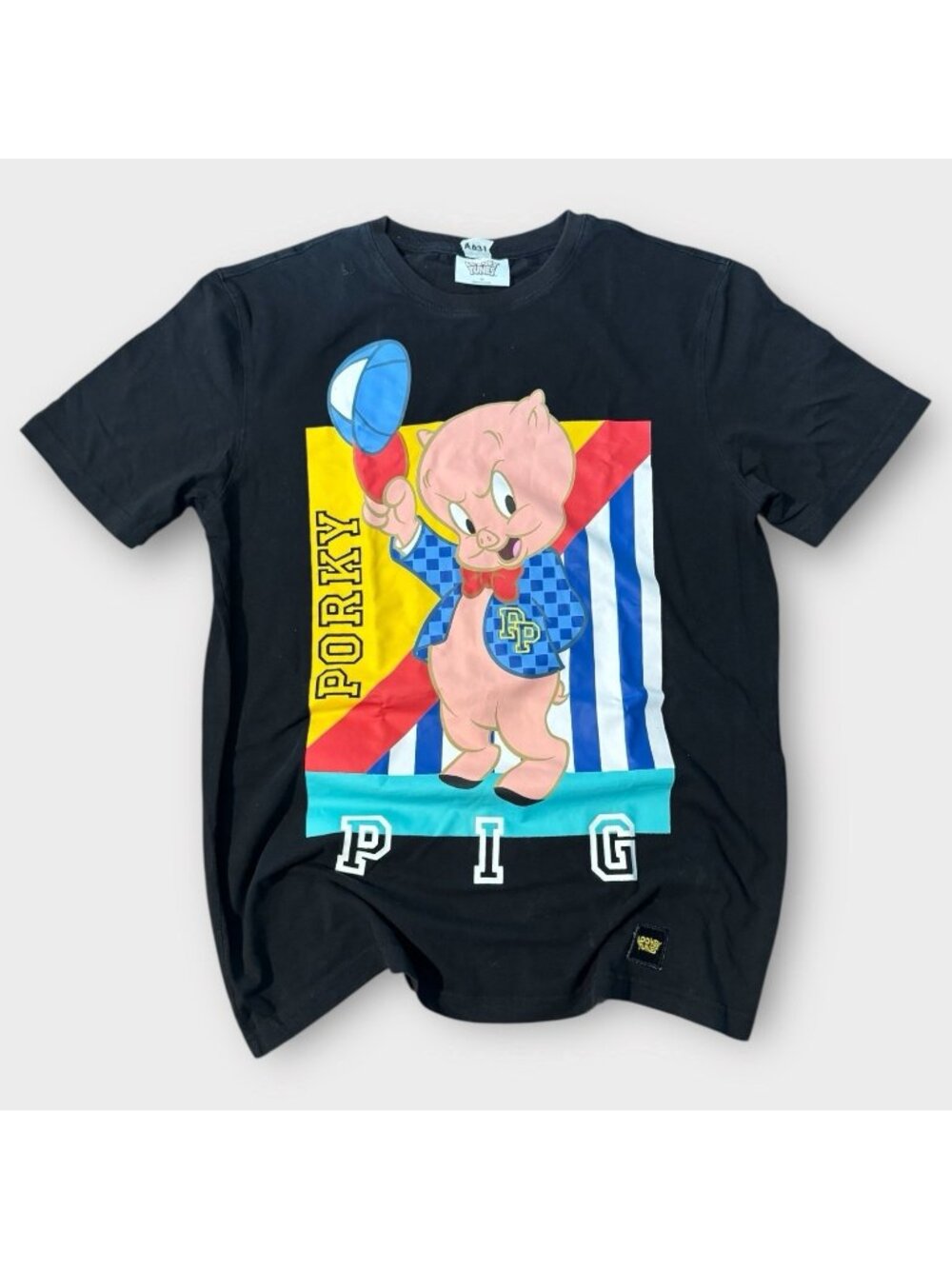 Looney Tunes Porky Pig Looney Tunes Stitched Vintage Urban Y2K Grunge Skate 90s